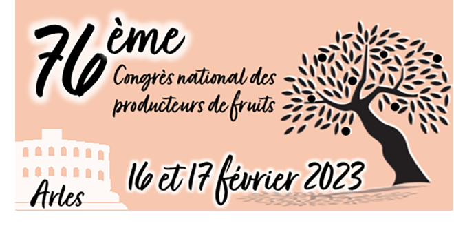 L’équipe de la FNPFruits vous donnent rendez-vous du 15 au 17 février 2023 au Palais des Congrès à Arles, dans les Bouches-du-Rhône pour son prochain congrès annuel.
